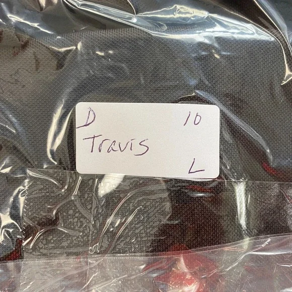 Travis Mathew Polo Shirt Mens Large Winged Solid Black Logo Pocket Short Sleeve - Picture 14 of 14